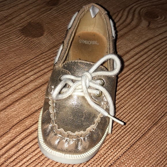 Gymboree size 9T gold metallic lofters - Picture 2 of 3